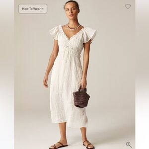 NWT Palermo dress in viscose-blend crinkle